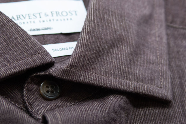 Indigo Bow 134 Cord Shirt Tailored Fit M