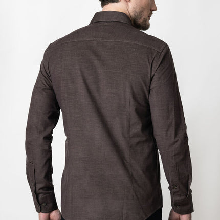 Indigo Bow 134 Cord Shirt Tailored Fit M
