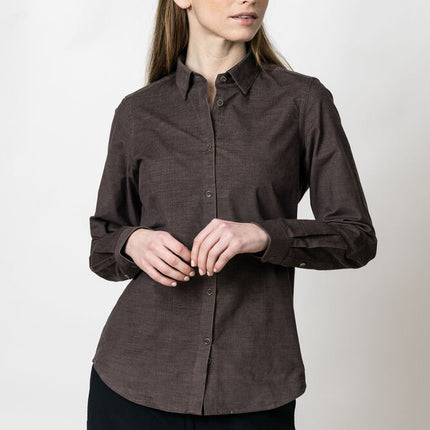 Indigo Bow 134 Cord Shirt Contemporary Fit W