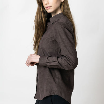 Indigo Bow 134 Cord Shirt Contemporary Fit W