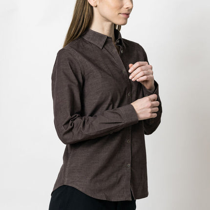 Indigo Bow 134 Cord Shirt Contemporary Fit W