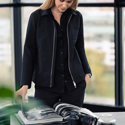 Modern Zip Overshirt Woman
