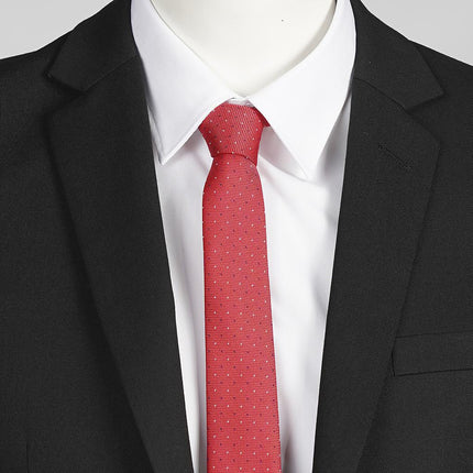 CORBATA SIN NUDO DE PALA ESTRECHA PUNTOS