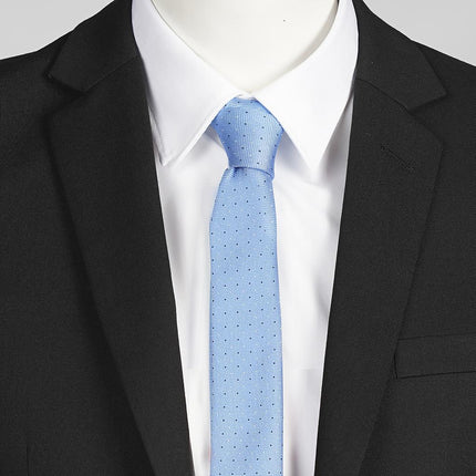 CORBATA SIN NUDO DE PALA ESTRECHA PUNTOS