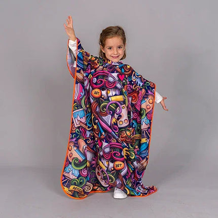 CAPA DE PELUQUERIA INFANTIL ESTAMPADA