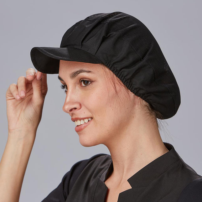 GORRA UNISEX POPELIN NEGRO (PAQ. 10 UNDS)