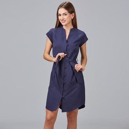 VESTIDO BOTON FORRADO VIVAZ X.LINEN