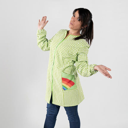 BATA MUJER CON CREMALLERA ARCOIRIS BAMBULA ANTIBACTERIANO