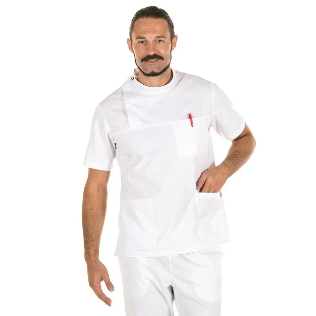 Blusa Sanitaria Hombre Iván – Resistente y Funcional