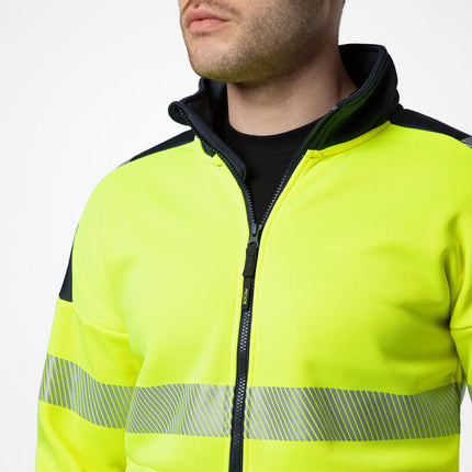 6109 SUDADERA FULL ZIP HV CLASE 3/2