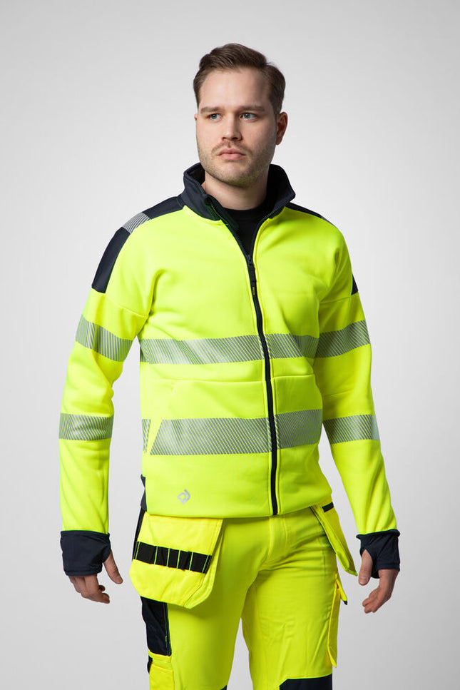 6109 SUDADERA FULL ZIP HV CLASE 3/2