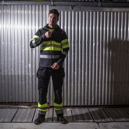 6122 SUDADERA CAPUCHA HV CLASE 1
