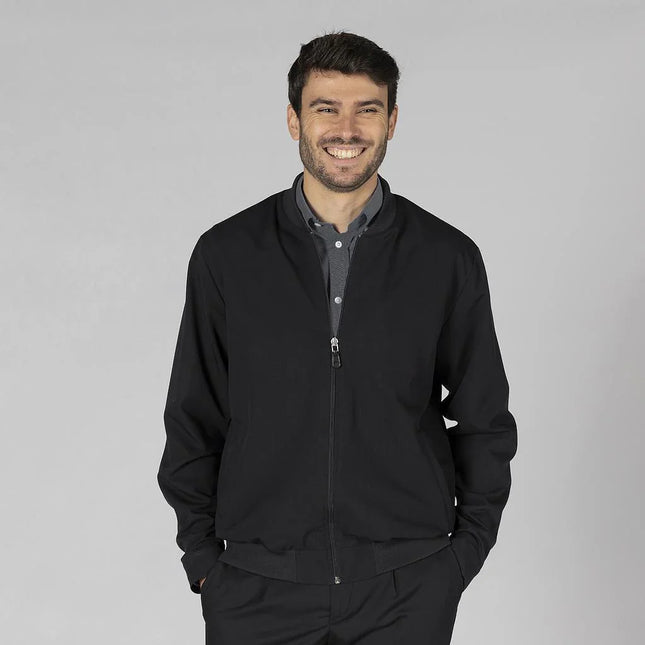 Chaqueta Bomber para Hombre en Tejido Trivial