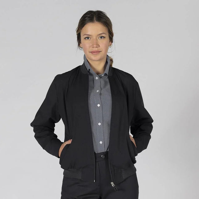 Chaqueta Bomber para Mujer en Tejido Trivial