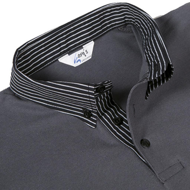 POLO GRIS MUJER M/C C/CAMISERO