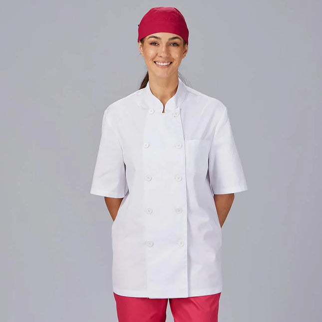 CHAQUETA COCINA UNISEX SARGA BLANCA M/C
