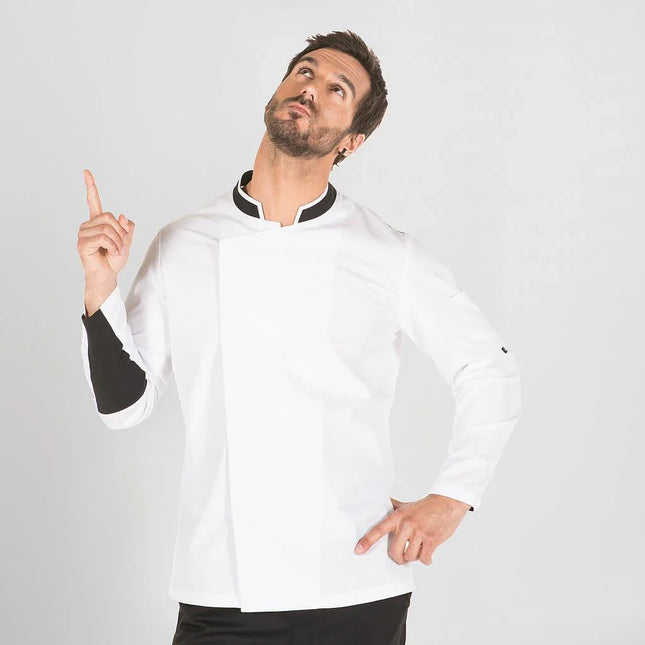 Uniformes de cocina modernos, color Blanco — Gary