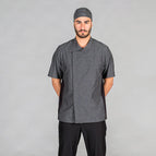 CHAMBRAY ROMBOS GRIS MARENGO / XS