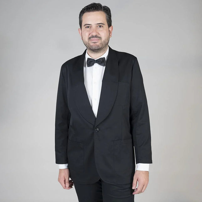 Abrigos cuello mao hombre, color Negro — Gary