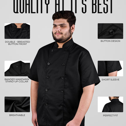 Chaqueta de Chef Negra